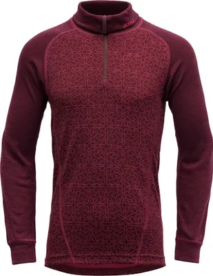Produktbild von Devold Of Norway Duo Active Merino Halbreißverschluss-langarm-t-shirt Rot 16 Years Junge Rot 16 Years