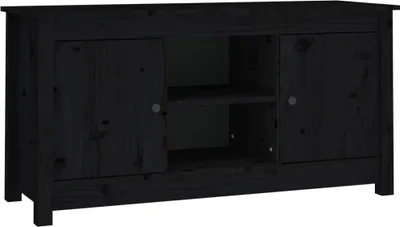 Obrázek produktu pro vidaXL TV skříňka černá 103x36,5x52 cm Borovicový masiv