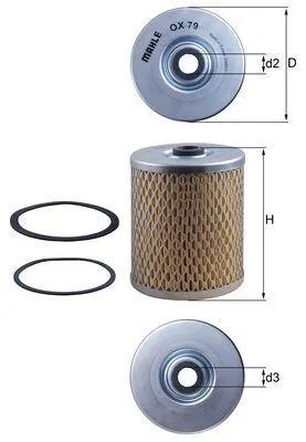 Obrázek produktu pro Olejový filtr MAHLE pro