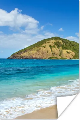 Produktbild von MuchoWow® Poster Meer - Tropen - Strand - Pflanzen 60x90 cm - Wanddekoration