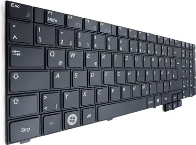 Produktbild von DEUTSCHE-Tastatur Keyboard Schwarz kompatibel für Samsung R530-JA09DE