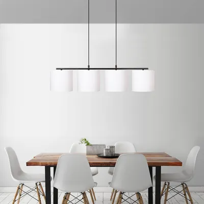 Produktbild von Opviq, Valiz- Valiz OPV, Schwarz,Weiß, Kronleuchter, 110 x 25 cm, Metallkörper