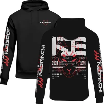 Produktbild von NEOMACHI Kapuzenpullover Herren DKMIxNM schwarz L