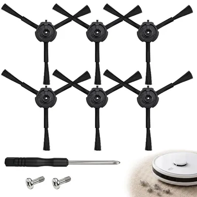 6 Seitenbürsten für Roborock Q5 Max+, S8 MaxV Ultra + Schrauber