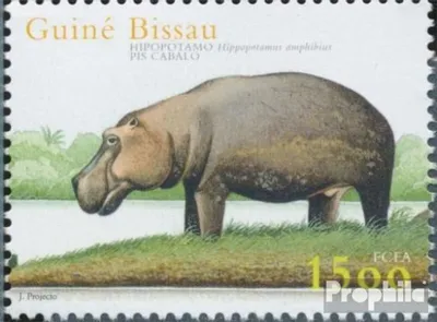 Produktbild von Briefmarken Guinea-Bissau 2001 Mi 2008 (kompl.Ausg.) postfrisch Flusspferd