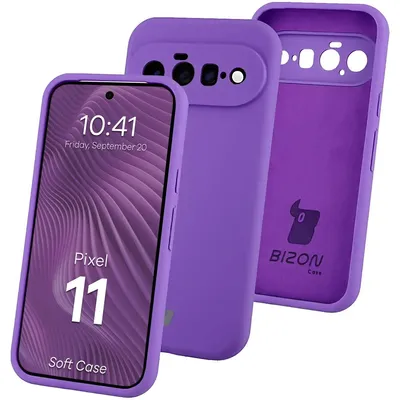 Produktbild von Silikon Handyhülle für Google Pixel 11, Bizon Soft Case, Violett