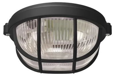 Zdjęcie produktu dla Strühm 04318 Zewnętrzna lampa sufitowa "SALTO PRO 10 BLACK" IP65, odpowiednia do użytku na zewnątrz, E27, wymienne źródło światła