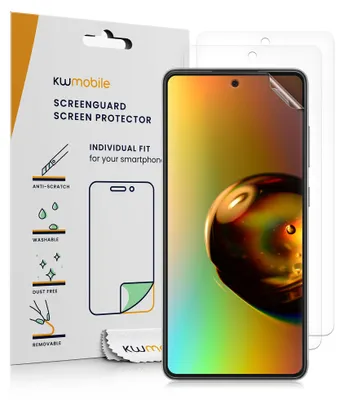 Produktbild von kwmobile 3x Displayschutzfolie kompatibel mit Samsung Galaxy A52 / A52 5G / A52s 5G Folie - klare Schutzfolien Set in transparent