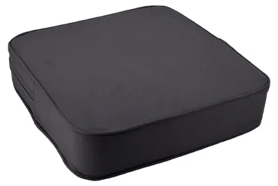 Produktbild von Orthopädisches Sitzkissen Minimalist - 100% Baumwolle mit Kaltschaumfüllung - Stuhlkissen - Feste Qualität - Waschbar (1 Stück, Grau, 45x45x10cm)