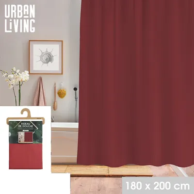 Produktbild von Urban Living Duschvorhang BARNEY´S Dusch-Vorhang 153314 rot