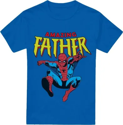 Produktbild von Spider-Man - "Amazing Dad" T-Shirt für Herren - Vatertag TV3497 (XL) (Königsblau)