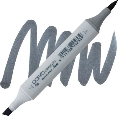 Image de COPIC Sketch double-face Pinceau & Ciseau, C6 Gris froid 6