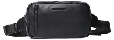 Immagine prodotto di Marsupio Momo Design, borsa a tracolla nera, in poliuretano, da uomo