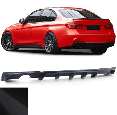 Für BMW 3er F30 F31 316 318 320 mit M-Paket Heckdiffusor Diffusor SCHWARZ MATT in der Farbe SCHWARZ von Carparts-Online GmbH