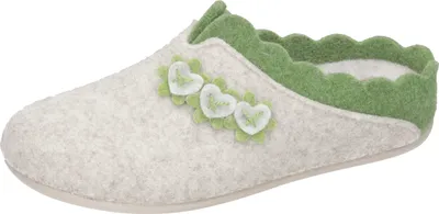 Produktbild von Manitu Damen Hausschuhe Pantoffeln Filz 320043, Größe:42 EU, Farbe:Beige
