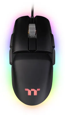 Produktbild von Thermaltake Argent M5 RGB, Beidhändig, Optisch, USB Typ-A, 16000 DPI, Schwarz