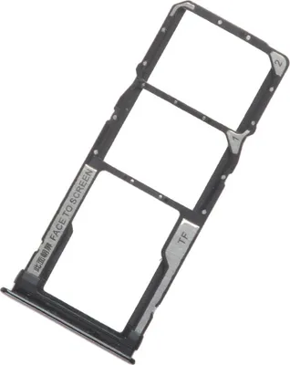 Produktbild von Für Xiaomi Redmi Note 10 Pro Sim Karten Halter Schwarz