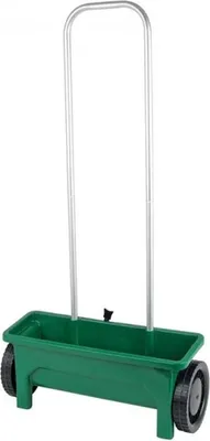 Image de Épandeur 12 L avec dosage | Plastique et aluminium | Réglage du matériau à épandre en 10 niveaux | Largeur de travail 45 cm | Pour le sel, les graines, l'engrais, la chaux