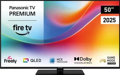 Panasonic TV-50W85BEZ, 127 cm (50"), 3840 x 2160 Pixel, QLED, Smart-TV, WLAN, Schwarz