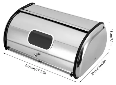 Produktbild von Besteckkasten - Aufbewahrungsbox - Besteckeinsatz - Organizer - Brotdose - Edelstahl 410 - Belüftungslöcher