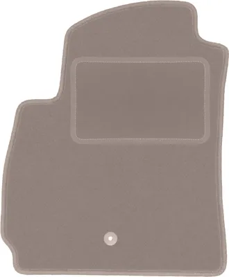 Produktbild von Fahrerfußmatte Velours beige passend für Chevrolet Orlando I (2010-2018, Minivan) – mit Befestigungen – passgenau