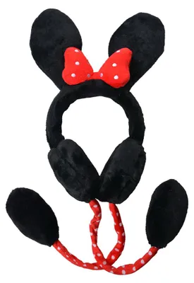 Produktbild von Clayre & Eef Gehörschutz Kinder one size Schwarz Rot Polyester