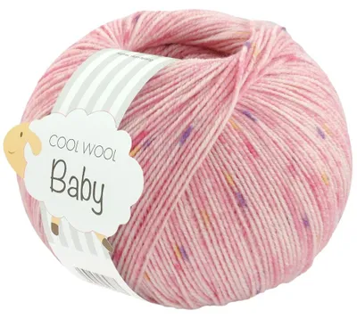 Produktbild von Lana Grossa - Cool Wool Baby Print Punto 0366 rosa blassrosa pink lila