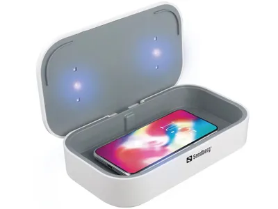 Produktbild von Sandberg UV Sterilizer Wireless 10W USB, Weiß, 280 nm, USB, 10 W, 210 mm, 120 mm