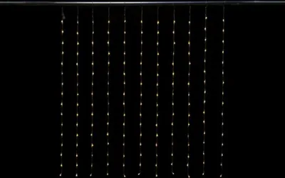 Produktbild von Light Creations Cascade Light LED - 1.5 x 1.7 m - 176 LEDs - Warmweiß - transparentes Kabel -