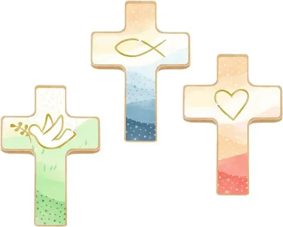 Produktbild von Holzkreuz auf Büchlein: Du bist geborgen in Gottes Hand (einzeln)