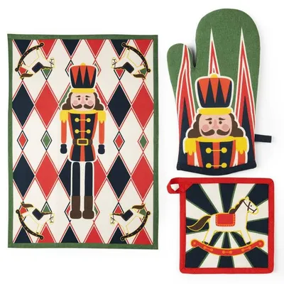 Imagen del producto de Paño de limpieza Canovaccio, trapo Pannenlap, guante Excelsa – Navidad vintage