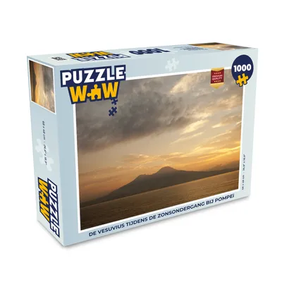 Obrázok produktu pre MuchoWow® Puzzle 1000 ks Vezuv pri západe slnka v Pompejach