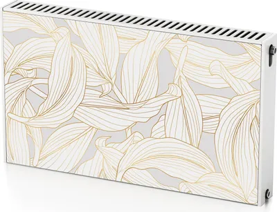 Produktbild von Tropische Blätter – Magnetische Heizkörperabdeckung – 100x60 cm – Magnet Heizkörperabdeckung – 3D Würfel – Heizkörperverkleidung – Magnetische Wandverkleidung – Wetterfest