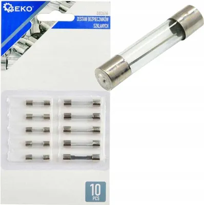 Immagine prodotto di GEKO Set di fusibili in vetro 10 pezzi G03616