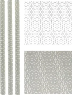Productafbeelding van Cube Design cadeaupapier 500 x 70cm - 3 stuks