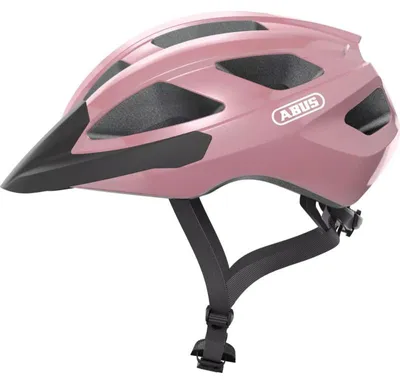 Zdjęcie produktu dla Kask szosowy ABUS Macator - sportowy kask rowerowy dla początkujących - również dla osób noszących warkocze - dla mężczyzn i kobiet - błyszczący róż, rozmiar M (52-58 cm)
