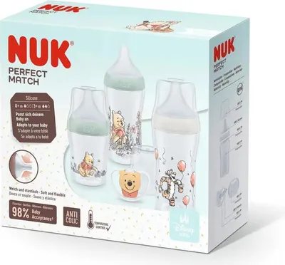 Produktbild von NUK Disney Winnie Perfect Match Flaschenset