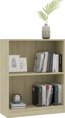 Produktbild von "im Sonderangebot"Bücherregal - CLORIS - Standregal - Robust und langlebig - Sonoma-Eiche 60x24x76 cm Holzwerkstoff - NeuMöbel4922631
