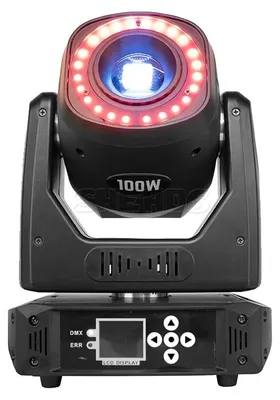 Zdjęcie produktu dla Reflektor punktowy, moc 100 W, sterowanie DMX, 1 sztuka 100 W, wtyczka UE