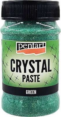 Produktbild von PENTART Crystal PASTE Kristallpaste Basteln Glitzergrün 100 ml