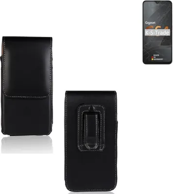 Produktbild von K-S-Trade Gürteltasche für Gigaset GS4 Schutz Hülle Handy Hülle mit Magnetverschluss Holster in schwarz