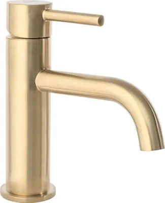 Produktbild von Rea Waschbeckenarmatur Lugano Low Brush Gold