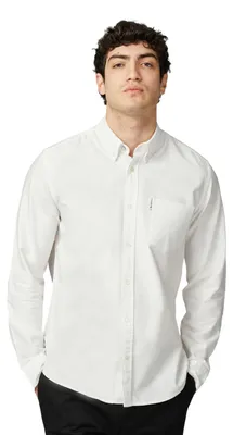 Productafbeelding van Ben Sherman - Herenoverhemd, Oxford-stijl, lange mouwen, model BK103 (XXL) (wit)