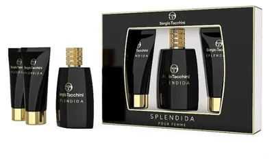 Produktbild von Sergio Tacchini Splendida Pour Femme Eau De Parfum 100ml Locion Corporal Perfumada 100ml Gel De Baó 100ml