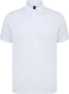 Produktbild von Henbury - "Pique" Poloshirt für Herren PC4429 (M) (Weiß)