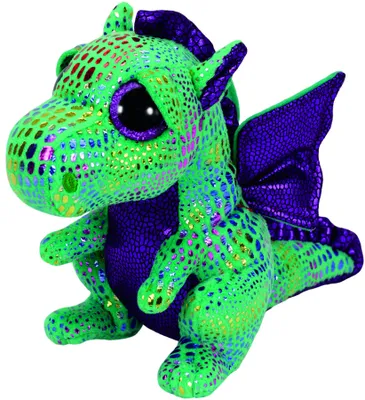 Zdjęcie produktu dla TY Beanie Boos 15cm Glubschi smok Cinder brokatowy korpus miękka zabawka przytulanka