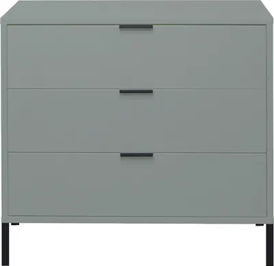 Produktbild von Kommode >Bonnie< in pine green matt lack - 81x80x45cm (BxHxT)