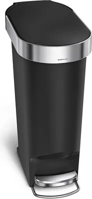Produktbild von simplehuman CW1390, 40 l, Oval, Kunststoff, Schwarz, Terrasse, 5 Jahr(e)