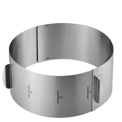 Image de GEFU Cercle à tarte TONDO XXL avec poignées réglables, H 10 cm