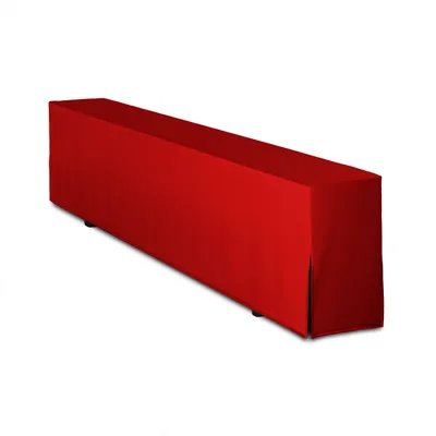 Produktbild von TexDeko Bierbankhusse Premium für Bierzeltgarnitur Festzeltgarnitur blickdicht 220cm, ohne Polsterung, Rot